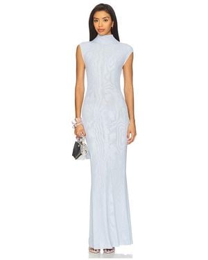 SER.O.YA Maxivestido Laissa En Color Bebe Azul Talla En - Blanco