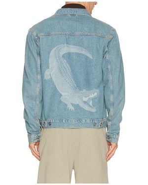 Lacoste Croc Jean Jacket - Blue