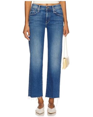 Mother The Rambler Zip Ankle Fray - Blue