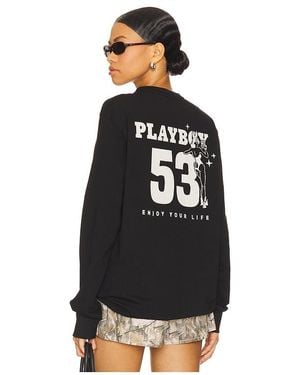 Playboy 53 Long Sleeve Tee - Black