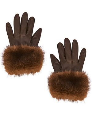 Adrienne Landau The Leather Glove - Brown