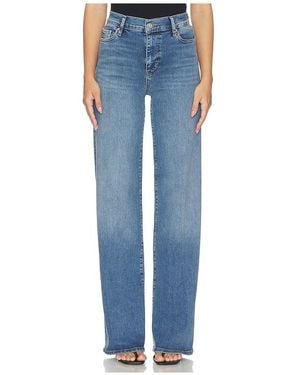 FRAME Le Slim Palazzo Long Jeans - Blue