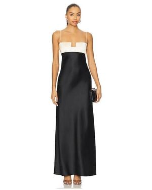 Bevza Vestido En Color Negro, Blanco Talla (También En S)