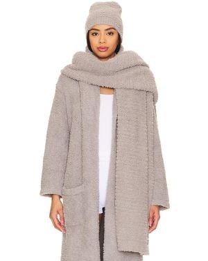 Barefoot Dreams BREITER SCHAL COZYCHIC BOUCLE BLANKET SCARF - Weiß