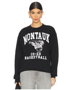 Firstport Montauk Basketball Crewneck - Black
