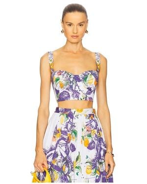 FALGUNI SHANE PEACOCK Bralette Estructurado En Color Azul Talla (También En M, S, Xl, Xs) - Blanco