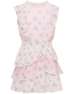 LoveShackFancy Kids Decker Dress - Pink