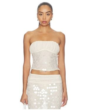 superdown Quintessa Strapless Top - Natural