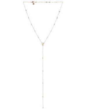 Ettika Santorini Shell Lariat Necklace - White