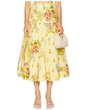 Hemant & Nandita Midi Skirt - Yellow