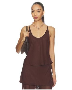 Madison The Label Anastasia Tank - Brown