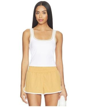 Varley Barney Piped Tank Top - Natural