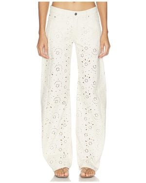 Steve Madden Rori Jean En Color Ivory Talla (También En 30) - Blanco