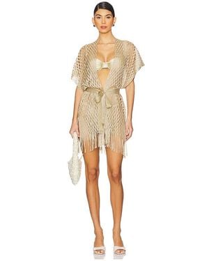 Luli Fama Short Caftan - Natural