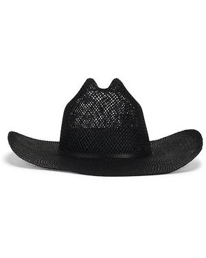 Janessa Leone Aiden Straw Cowboy Hat in Black | Lyst display picture 3