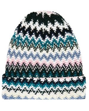 Missoni Breiter Schal Scarf - Blau