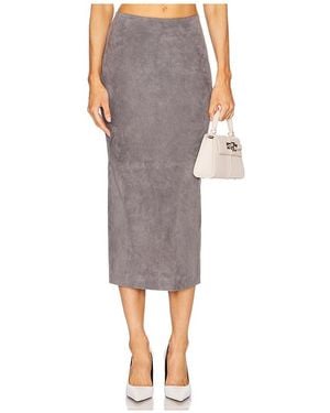 SPRWMN Falda Tubo En Color Gris Talla (También En S)