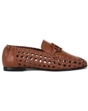 Jonathan Simkhai Dion Woven Leather Loafer - Brown