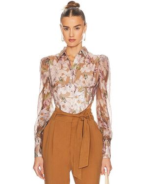 Bardot Valentina Corset Top - Brown