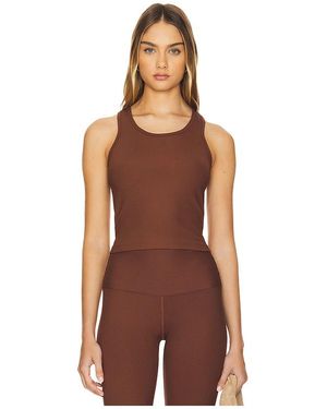 Year Of Ours Ribbed Yos Tank Top - Brown