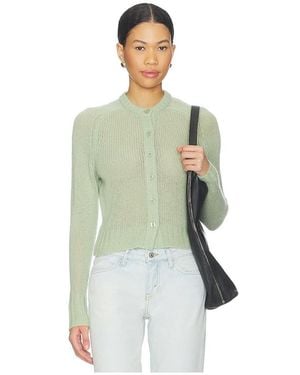 RE/DONE Slim Cashmere Cardigan - Green
