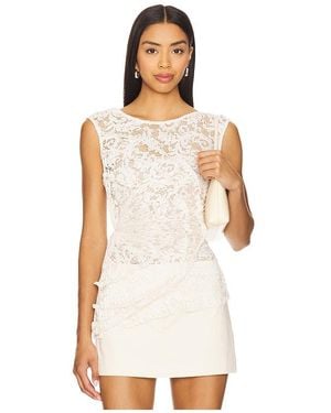Georgia Hardinge Spiral Top - White