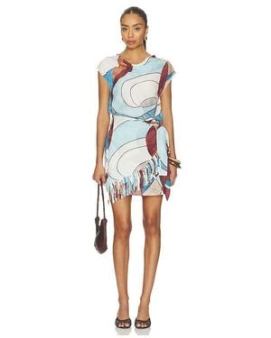ROAME. Robe Courte Remy En Baby, Taille Also En Xs - Bleu