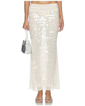 superdown Quintessa Maxi Skirt - White