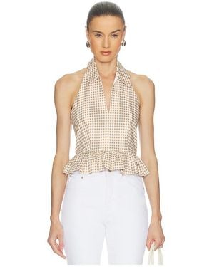 Caroline Constas Aya Halter Top En Talla (También En M, S, Xl, Xs) - Blanco