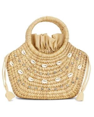 Hat Attack Janie Shell Top Handle Bag - Natural