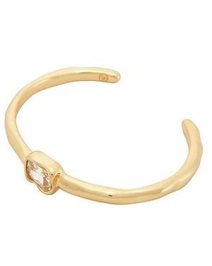 Ettika Molten Crystal Cuff - White