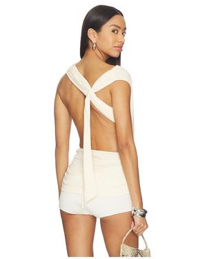 superdown Cecilia Top En Color Crema Talla (También En Xs, S, M, Xl) - Blanco