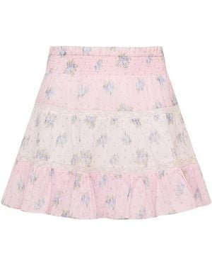 LoveShackFancy Tween Raf Skirt - Pink