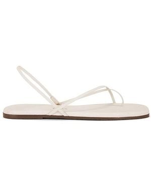 TKEES Sandalia Square Toe Millie En Color Crema Talla (También En 9) - Blanco