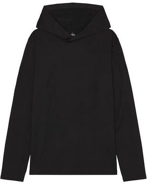 Alo Yoga ロングスリーブ - ブラック