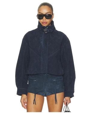 Blank NYC Suede Jacket - Blue