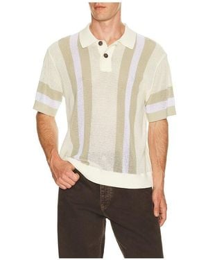 Obey Seth Knitted Polo - White