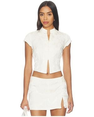 Amanda Uprichard Lina Top - White