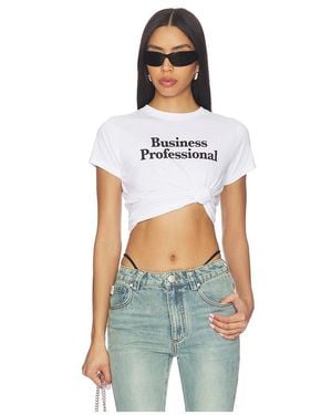 GUIZIO X Revolve Business Professional Tee - White