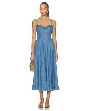 Free People Another Season Midi Dress - Blue