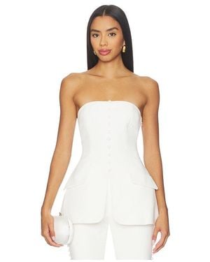 Sans Faff Marais Button Top - White