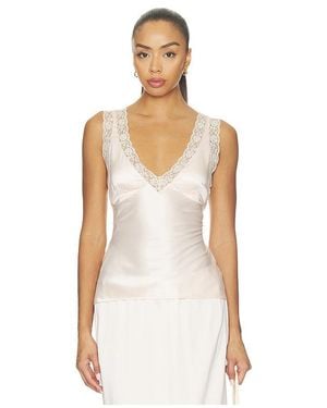 Posse Blake Top en Pink - Blanc