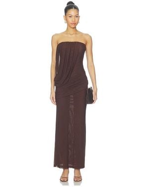 superdown Mavro Strapless Maxi Dress - Brown