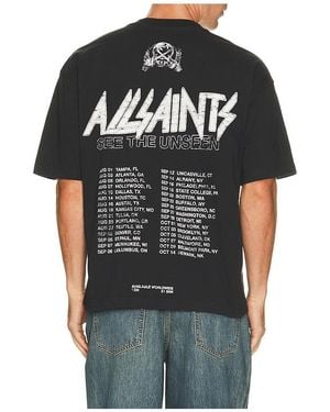 AllSaints Shirt Chromium - Schwarz