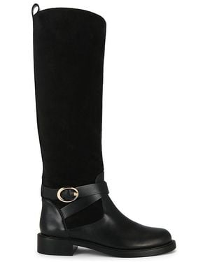 Stuart Weitzman Benni Riding Boot - Black