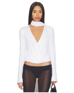 With Jean Eve Top en White - Blanc