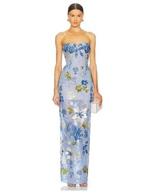 Bronx and Banco Dahlia Maxi Dress - Blue
