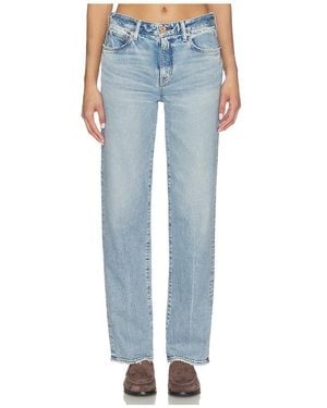 Moussy Kingston Tailored Straight Jeans - Blue