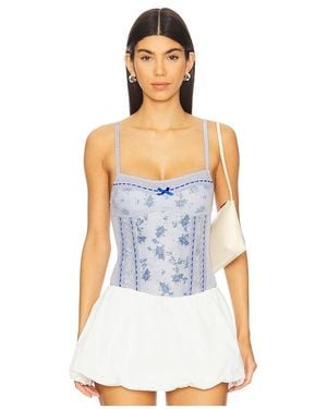 Free People Sara コルセットボディスーツ - ホワイト