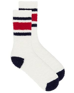 Barefoot Dreams Kniestrümpfe Cozychic Striped - Schwarz